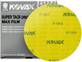 MaxFilm Ultra Premium 6 inch Sanding Discs, P180, 0 Holes, Hook & Loop, 520-0180, 50 discs