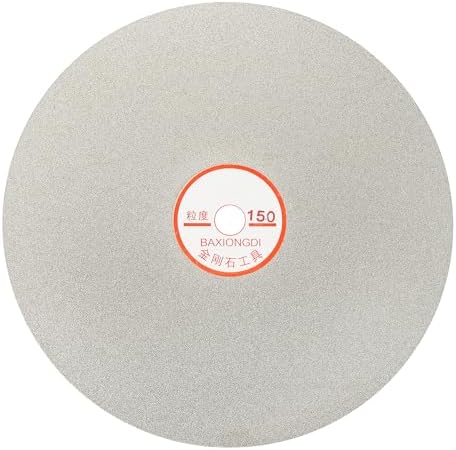 8 Inch x 1/2" Arbor Diamond Flat Lap Disc, 150 Grit