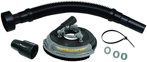 Dustless Technologies D5850 Dust Buddie XP Universal Dust Control Attachment for Grinders, 7", Black/Gray