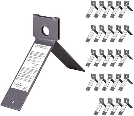 Guardian Fall Protection 00710 Snappy Disposable Anchor For Any Pitch Roof with 25 Nails