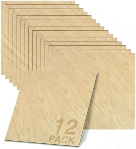 GSCIT Club 12 PCS Oak Wood Veneer, 8 inch x 8 inch Wood Edge Banding Pre-glued Flexible, Veneer Tape Banding for Cabinet Repair Furniture Restoration