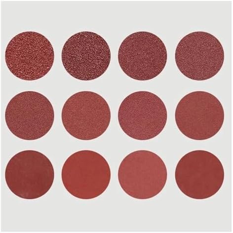 Sandpaper, Sanding disc,25Pcs 50/75/100/150/200mm Sanding Discs Hook Loop Sandpaper Abrasive Sand Sheets 40/320/600/800/1000/1200/1500/3000 Grit(75MM-150)