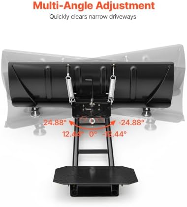 VEVOR Snow Plow Kit 48 in Universal Plow Attachment 3 Mount Options Black