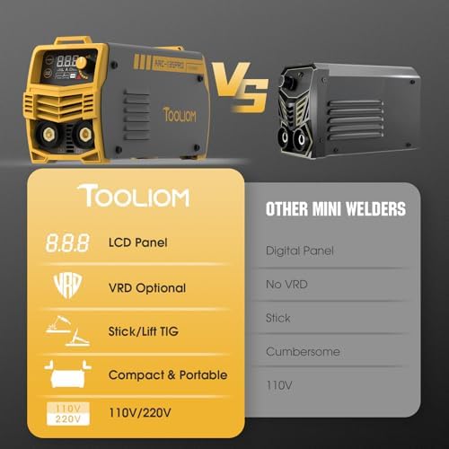 TOOLIOM 135A 2-in-1 Mini Stick Welder, 110V/220V