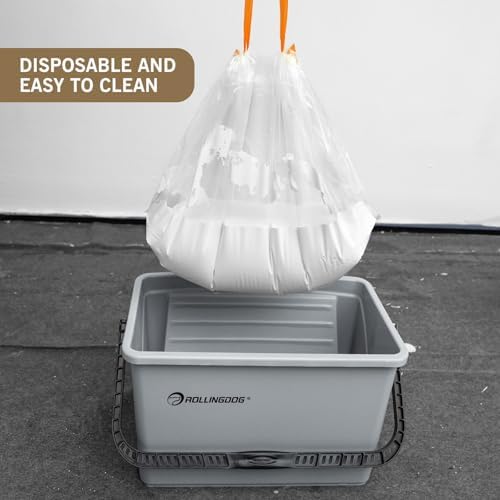 ROLLINGDOG 12 inch Disposable Paint Bucket Liners
