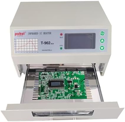 T962 Reflow Oven,110v 800w Reflow Soldering Station, Intelligent Infrared IC Heater,Welding area 7.08×9.25in for Pcb Chip Aluminum Substrate Lamp Bead