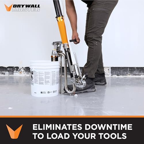 Quick-Clean Aluminum Mud Loading Pump | Drywall Master - Durable O-Ring Head - Works with All Box Fillers & Goosenecks - Chicago Family Owned