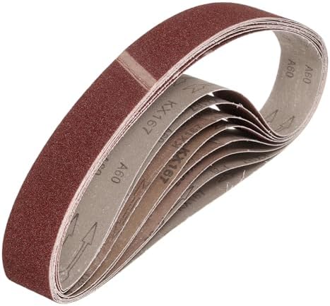 HARFINGTON 1 x 42 Inch Sanding Belts, 12 Pcs 60 Grits Aluminum Oxide
