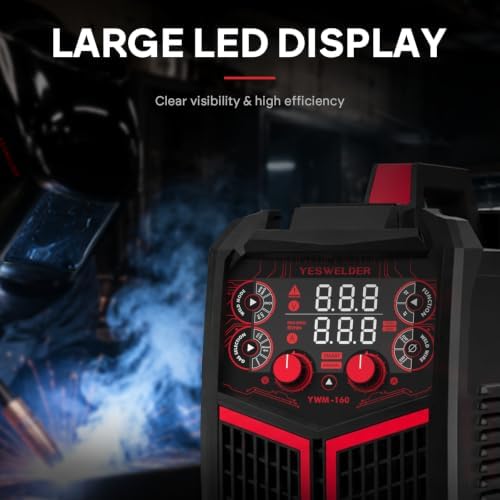 YESWELDER 160A MIG Welder, 110V/220V MIG/Flux Core/Lift TIG/Stick