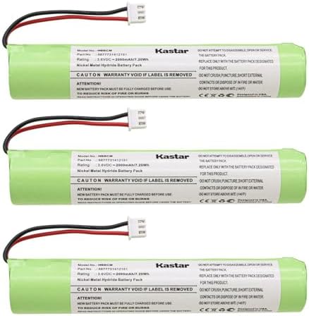 Kastar 3-Pack Ni-MH Battery 3.6VDC 2000mAh 7.20Wh Replacement for Hurricane Spin Scrubber Brush Cleaner Mop Spin-Scrubber Bathtub