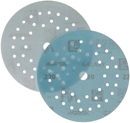 Mirka Galaxy Multifit 5 Inch Ceramic Sandpaper 220 Grit Hook & Loop 50 Pack