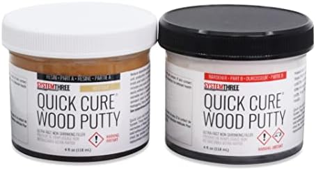 SYSTEMTHREE Quick Cure Putty, Red Oak, 8-oz Kit