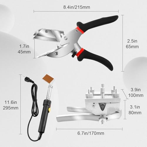 PU Round Belt Welding Machine, 150W PU Belt Welder+Scissor+Soldering Iron, Clamp Polyurethane Belt Welder, Round Belt Welder for Triangular Belts, Pentagonal Belts, Pu Round Belts