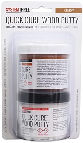 SYSTEMTHREE Quick Cure Putty, Cherry, 8-oz Kit