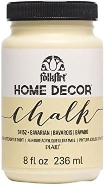 FolkArt, Bavarian 34152 Home Decor Chalk Furniture & Craft Paint in Assorted Colors, 8 ounce, 8 fl oz, 8 Fl Oz