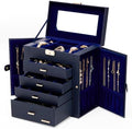 Homde Large Jewelry Box for Women: 5-Layer Organizer with Lock for Dresser