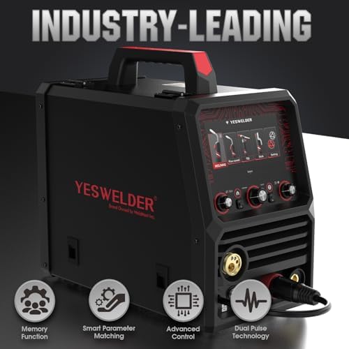 YESWELDER DP200 Multifunctional 8-In-1 MIG Welder, Dual Pulsed LCD Screen 120V/240V