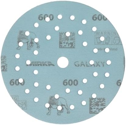 Mirka Galaxy Multifit 5 Inch Ceramic Sandpaper 600 Grit Hook & Loop 50 Pack