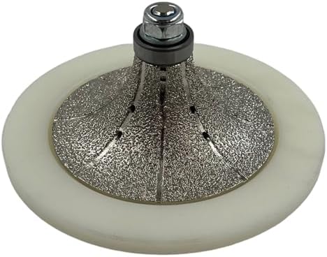 1-1/2" Demi Bullnose Profile Wheel for Angle Grinders, Extended Guide