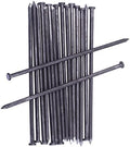 WOWCASE 10 Inch Metal Edging Spikes, 100 Pcs Heavy Duty Solid Metal Landscaping Spike, Anchoring Spike Nails for Paver Edges, Weed Barrier, Artificial Turf Etc. (100)