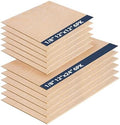 3MM 1/8" x 12" x 24" & 12" x 12" Baltic Birch Plywood - B/BB Grade (12pk) Ready for Glowforge Laser Printers - Perfect for Arts and Crafts, School Projects and DIY Projects