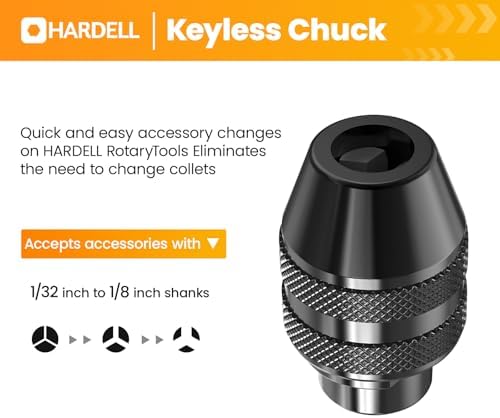 HARDELL Mini Cordless Rotary Tool 4V Orange Black