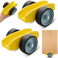 2 Pcs Plywood Dolly Drywall Dolly Cart, Small Drywall Cart with Wheel, Slot Sizes of 1/2", 3/4", 1", and 1-1/4 Inches Wood Paneling and Plywood Carrier, Holds up to 250 Lbs, 6x5x3 Inches