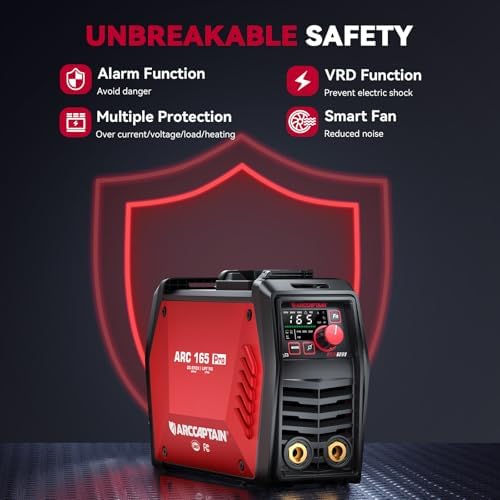 ARCCAPTAIN 165A Stick Welder, ARC/Lift TIG Welding Machine, 120V/240V