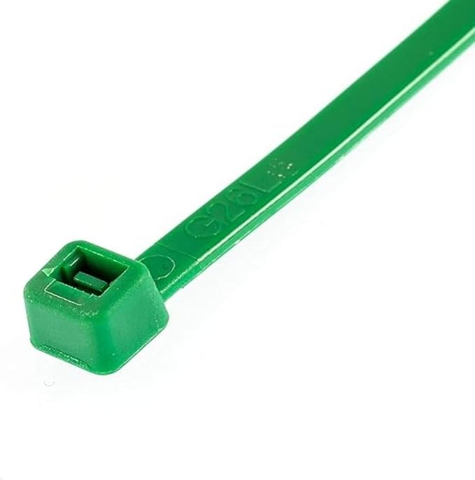 GTSE 6 Inch Green Zip Ties, 1,000 Bulk Pack, 40lb Strength, UV Resistant Strong Nylon Cable Ties, Self-Locking 6" Tie Wraps