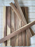 10 Pack of 3/4 x 2 x 16 Inch Sappy Walnut Lumber Boards for Making Cutting Boards, and other Crafts