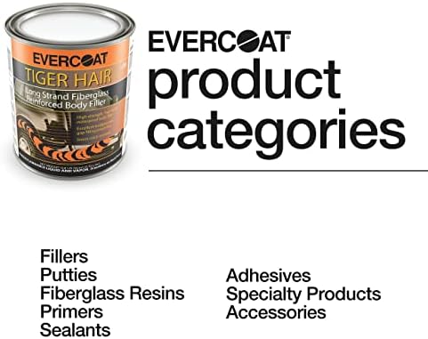 Evercoat Tiger Hair Long Strand Fiberglass Reinforced Filler - Waterproof Filler - 32 Fl Oz