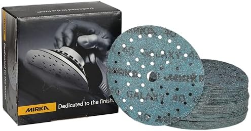 Mirka Galaxy Multifit 6'' Ceramic Sanding Discs 40 Grit Hook & Loop 50 Pack
