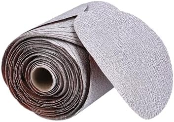 Norton A275OP PSA Adhesive Sandpaper Roll, 80 Grit Sandpaper, Woodworking and Automotive Sand Paper for Orbital Sander, 3-1/2 Inch Sanding Discs, Roll of 100