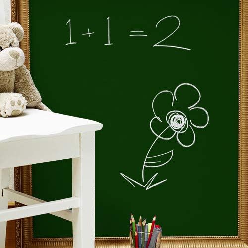 Chalkboard Blackboard Paint - Brush on Wood, Metal, Glass, Wall, Plaster Boards Sign, Frame or Any Surface. Use with Chalk Pen Wet Erase, Non-Toxic - Matte Finish [Green] - (8.5oz Cover 32 sf)