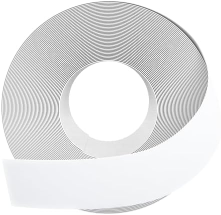GSCIT Club White Edge Banding, 2 inch x 50ft Melamine Edge Banding with Hot Melt Adhesive Preglued Cabinet Edge Banding Flexible White Veneer Edging