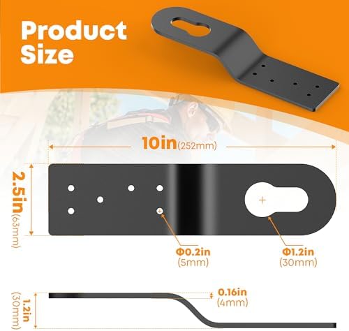 3 Pack Permanent Roof Safety Anchors for Fall Protection, Black