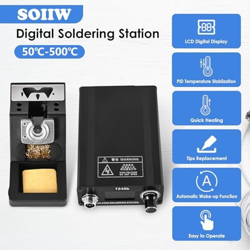 T245b 180W Precision Soldering Station, C245 Tips Micro Electronic Welding