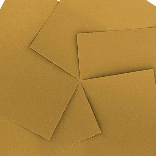 Dura-Gold Premium 1/4 Sheet Gold Sandpaper Sheets, 180 Grit (Box of 400)