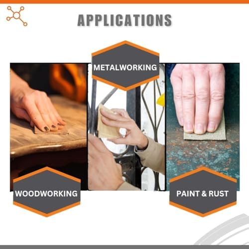Multipurpose Sanding Sheets Assorted Grits: (25) 80, (25) 12, and (25) 220. 75PK..