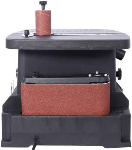 Oscillating Belt and Spindle Sander, 500W 2 in 1 Woodworking Machine with 5 Sanding Sleeves and 4x24 Belt, Efficient Dust Collection for Woodworking Projects, Furniture Finishing, DIY Projects