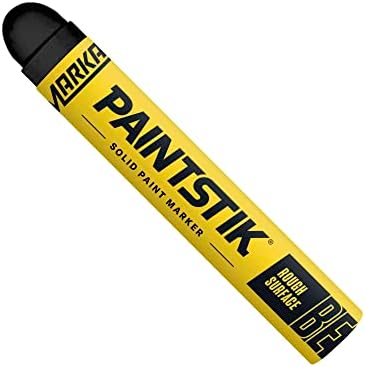 80623- B-E Paintstik Rough Surface Solid Paint Marker, Best for Very Rough Surfaces: Forgings, Castings, Concrete and Lumber, Black (12Pk) Made in USA