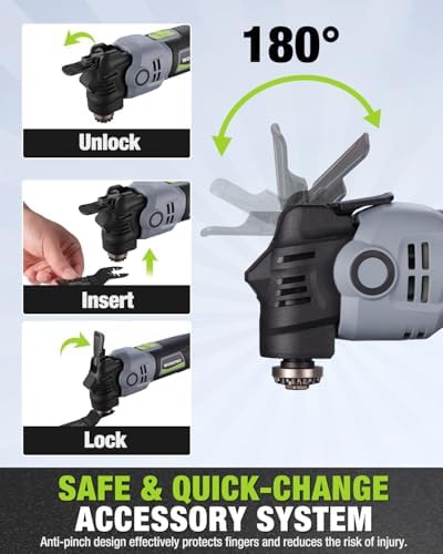 WORKPRO 400W Corded Oscillating Multi-Tool Kit
