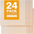 24Pack Basswood Sheets 16"x16"x1/8", 3mm Basswood for Laser Cutting, Thin Plywood Board Unfinished Wood for Crafts, DIY Architectural Models Making, Wood Engraving (24Pack-16x16inch)