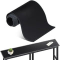 CENNBIE Console Table Leather Cover - 47 x 5.9 Inches Sofa Table Narrow Long Mat - TV/Media/Gaming/Center Console Table Protector Pad for Narrow Side Table, Sideboard, Entryway Table (Black)