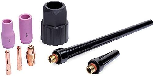 Eastwood Mini Tig Torch Metal Plug Welding 5 Prong Plug Plasma Cutting Torch Gas Nozzle & Collet & Hose