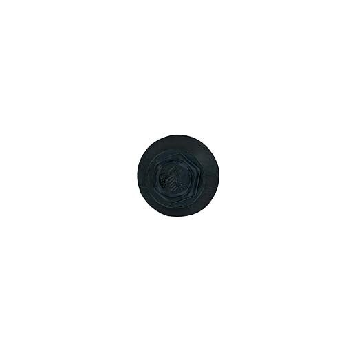 Fasteners Plus ST Fastening Kwikseal Woodbinder Metal to Wood #12 X 3/4" Black Stitch Screws with EPDM Rubber Washer, 250-Count - Designed for Metal Roofing and Siding Panels