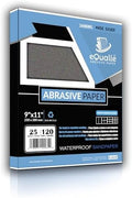 Sandpaper Grit 120, 9x11 inch, 25 Sheets
