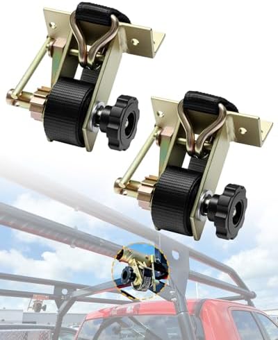 Rack Ratchet Straps, Pipe/Roof Rack Strap, 1.4" Gold Square Tube Mount