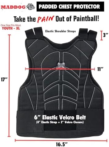 Maddog Paintball & Airsoft Protective Gear - Chest Protector & Combos