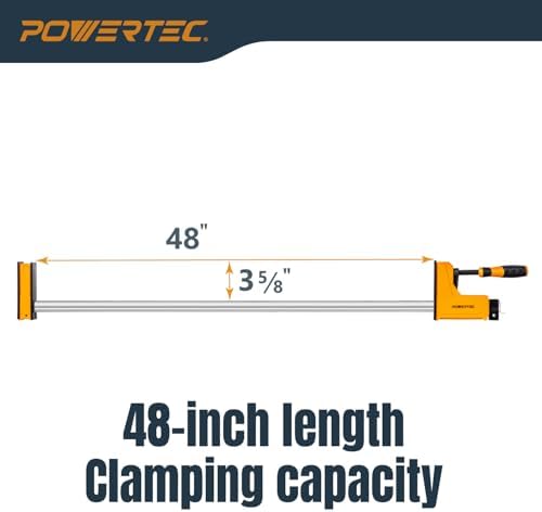 POWERTEC 71719 Parallel Clamp Kit (2 of 24" and 2 of 48"), 4PK